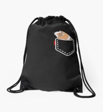 Guinea Pig Pocket Drawstring Bag