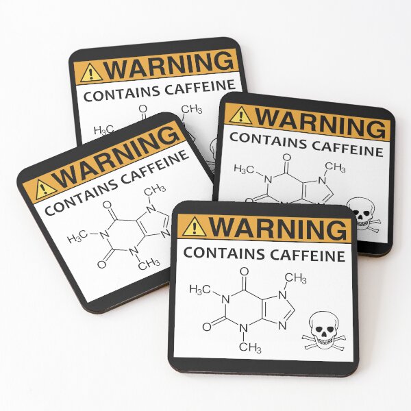 Item preview, Warning contains Caffeine designed and sold by TiltedBearDsign.
