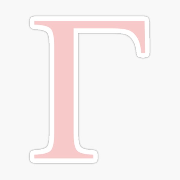 Item preview, gamma- millennial pink greek letter designed and sold by Hope Schmeiser.