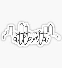 cityscape outline - atlanta Sticker
