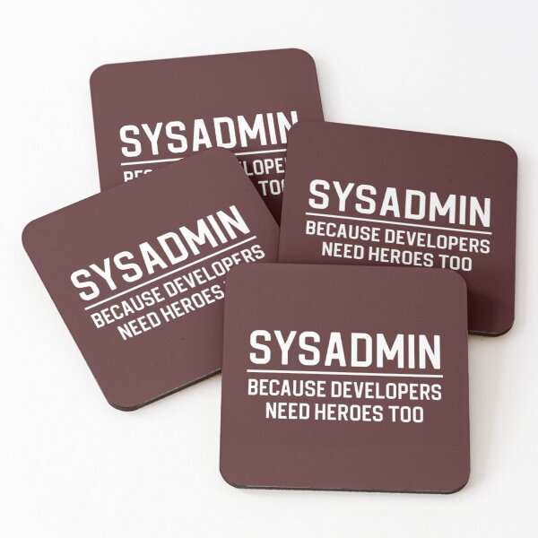 Item preview, Sysadmin Gift Systems Administrator Gift Sysadmin Because Developers Need Heroes Too   designed and sold by Duntalkshop.