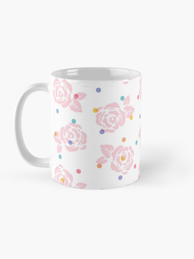Alternate view of Polka Dot Roses Mug