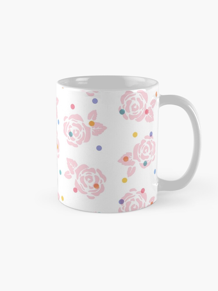 Alternate view of Polka Dot Roses Mug