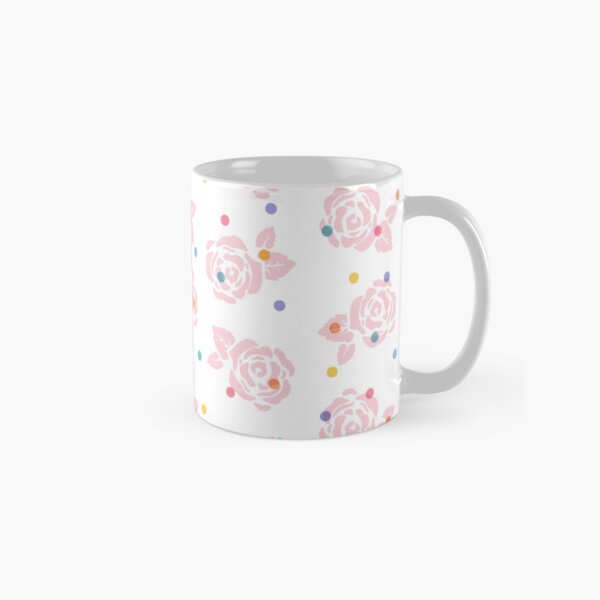 Polka Dot Roses Classic Mug