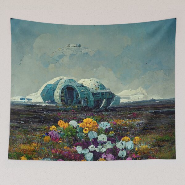 Item preview, Futuristic Arctic Settlement designed and sold by 2Piglets.