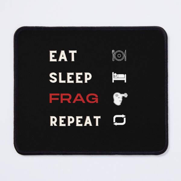 Item preview, Eat, sleep, frag, repeat CSGO edition with icons T-shirt designed and sold by N3rdyThings.