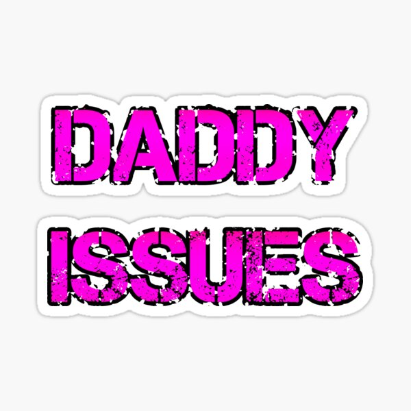 Daddy Issues Song Plaque Drawing Sticker for Sale by bestshowsticker