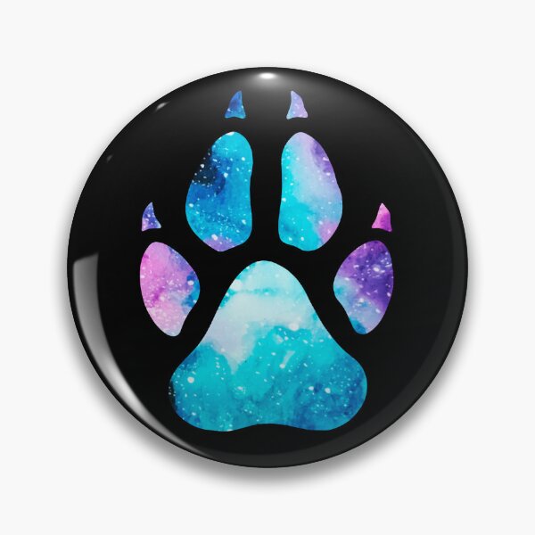 Item preview, Watercolor Galaxy Wolf Paw Print designed and sold by Lady-Lilac.