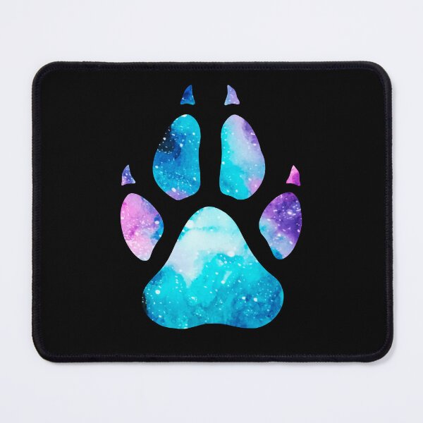 Item preview, Watercolor Galaxy Wolf Paw Print designed and sold by Lady-Lilac.