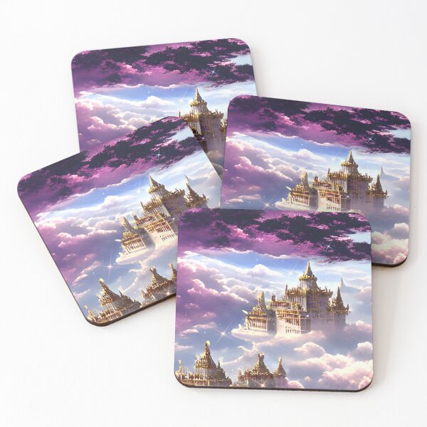 Item preview, An enchanting palace in the sky among the violet clouds designed and sold by Art-Vibrations.