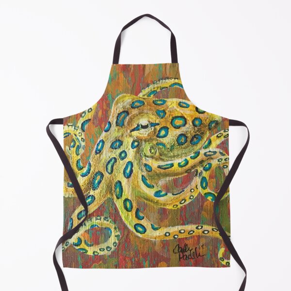 Aperçu de l'œuvre Ocre Octopus créée et vendue par CaitlinPadilla.