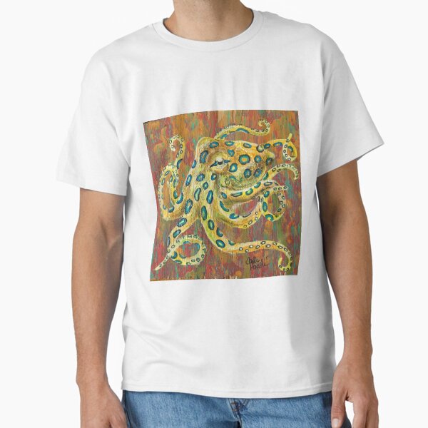 Vista previa del artículo con la obra «Pulpo Ocre», diseñado y vendido por CaitlinPadilla.