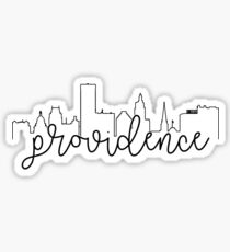 cityscape outline - providence Sticker