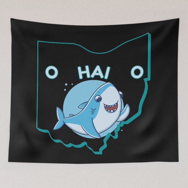 Item preview, Ohio German Shark Hai with State Map designed and sold by Time4German.