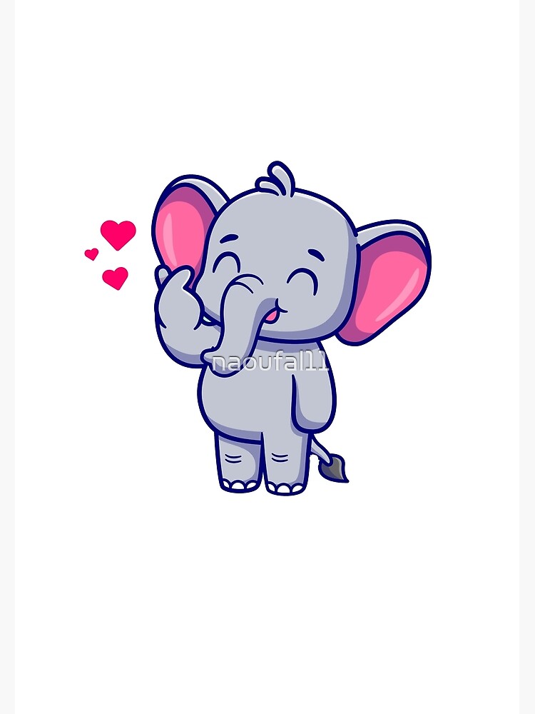 "itty bitty elephant funny elephant" Poster for Sale by naoufal11