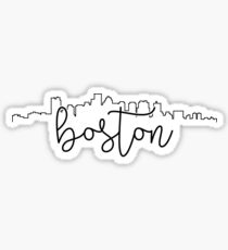 cityscape outline - boston Sticker