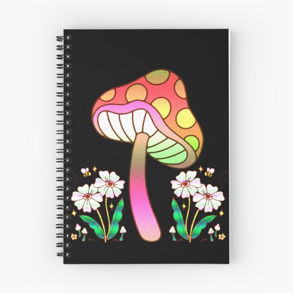 Item preview, Cute Psychedelic Mushroom and White Flowers designed and sold by ramazis.