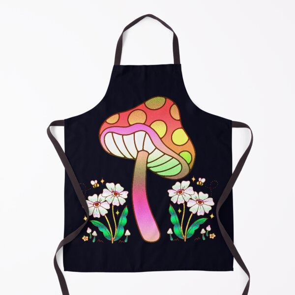 Item preview, Cute Psychedelic Mushroom and White Flowers designed and sold by ramazis.
