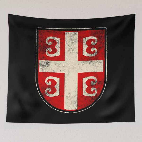 Item preview, Serbia coat of arms flag designed and sold by Mila1946.