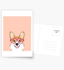 Corgi Love - Welsh Corgi funny nerd art dog lover gifts for pet owners customizable dog gifts Postcards