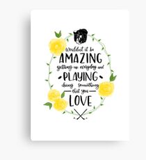 Young Sid quote Canvas Print