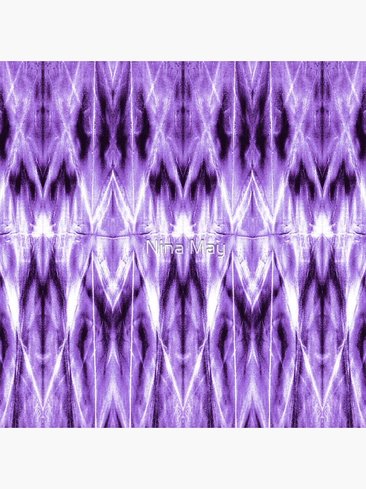 Thumbnail 3 of 3, Sticker, Purple Argyle Shibori designed and sold by ninabmay.