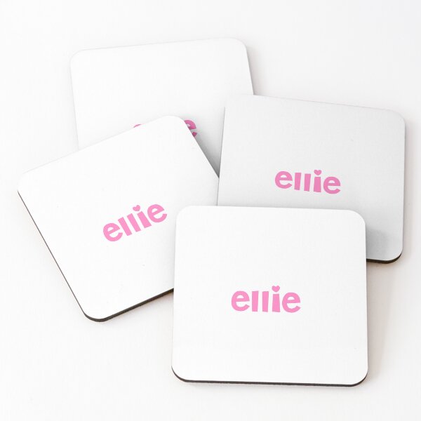Item preview, ellie pink heart name sticker  designed and sold by th3a.