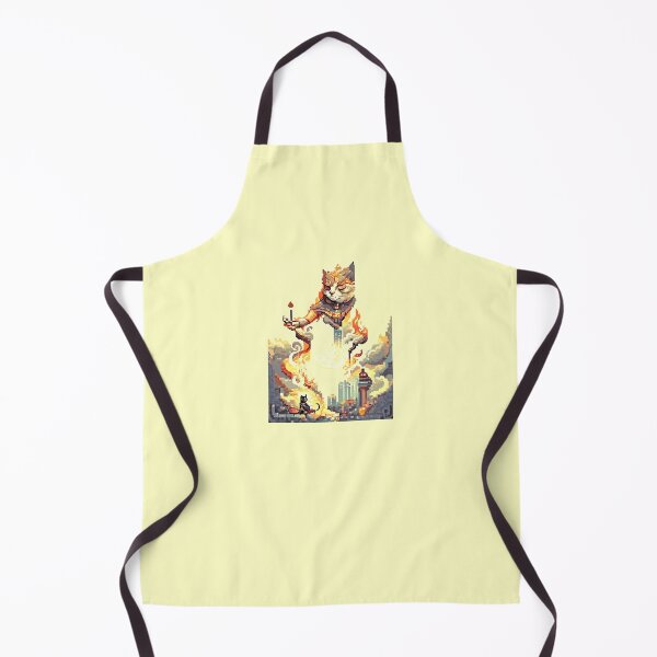 Item preview, cat hero city in flame #4 animal tarot card designed and sold by AiAnimalCards.