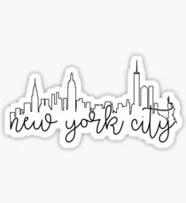 cityscape outline - nyc Sticker