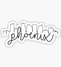 cityscape outline - phoenix Sticker