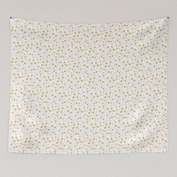 Item preview, floral pattern with yellow flowers small print designed and sold by Olyanazh.