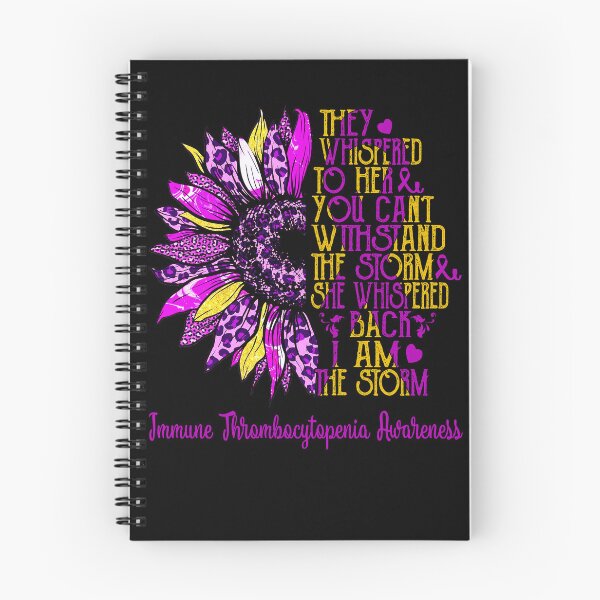 Item preview, I Am The Storm Sunflower Leopard Immune Thrombocytopenia Awareness designed and sold by rechardtee.