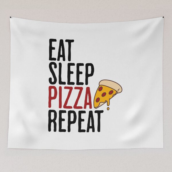 Item preview, Eat Sleep Pizza Repeat - Funny Pizza Humor designed and sold by AlanPhotoArt.