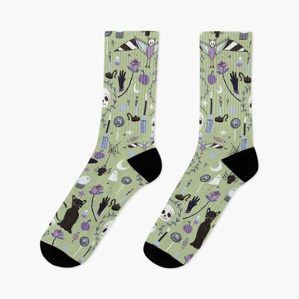Item preview, Halloween Print - Green Purple designed and sold by KBurnsArt.