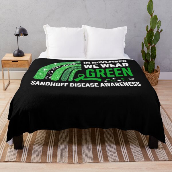 Item preview, In November We Wear Green Sandhoff Disease Awareness designed and sold by Gillosina.