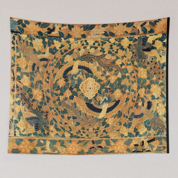 Item preview, FLYING PHOENIXES AROUND LOTUS ,FLOWERS AND LEAVES Antique Chinese Floral designed and sold by BulganLumini.