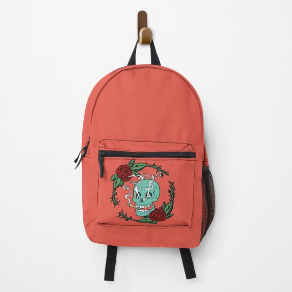 Item preview, Smoking Skull With Roses designed and sold by ArtOfStars.