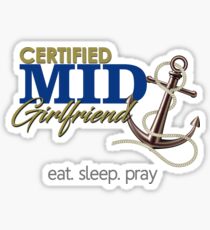 USNA - Girlfriend Sticker