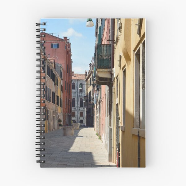 Item preview, Narrow street with colorful buildings in Venice, Italy designed and sold by oanaunciuleanu.