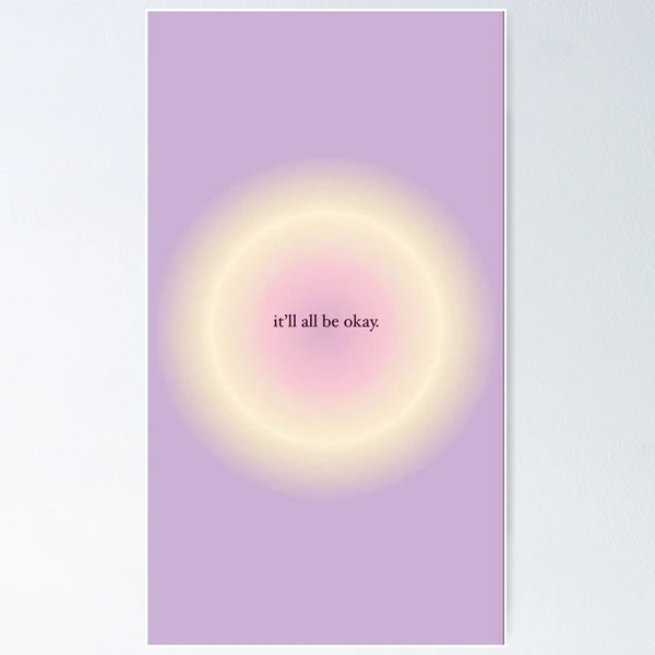 Angel number Good vibes wallpaper Aura colors Aesthetic Poster