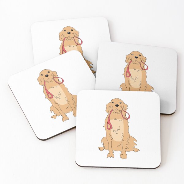 Item preview, Cute Dog Golden Retriever Lab VSCO Aesthetic Sticker designed and sold by Preppy Positivity.