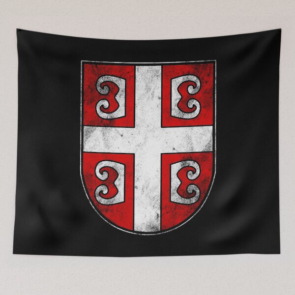 Item preview, Serbia coat of arms flag designed and sold by Mila1946.