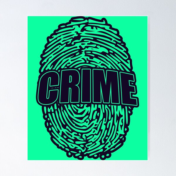Aperçu de l'œuvre Big Fingerprint Crime - Vert menthe créée et vendue par Piotr Miketta.