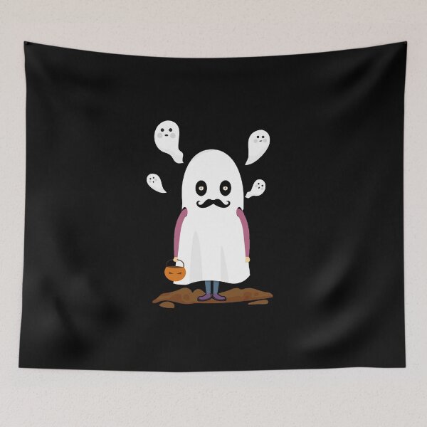 Item preview, Ghost Gal Gift, spooky mustache Funny  designed and sold by yssnyd.