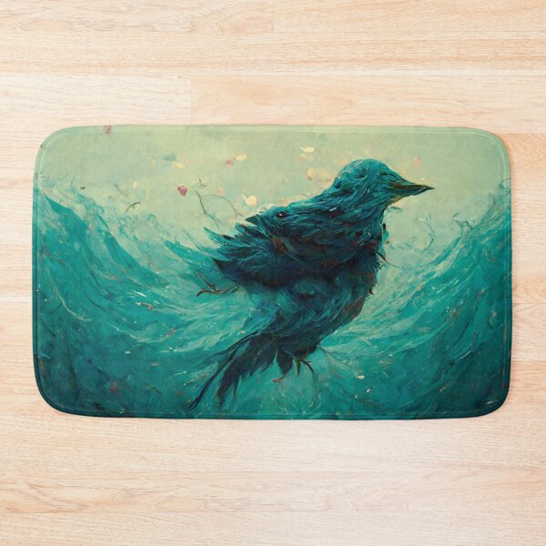 Item preview, Drowning bird in blue water designed and sold by Riverside-Moon.