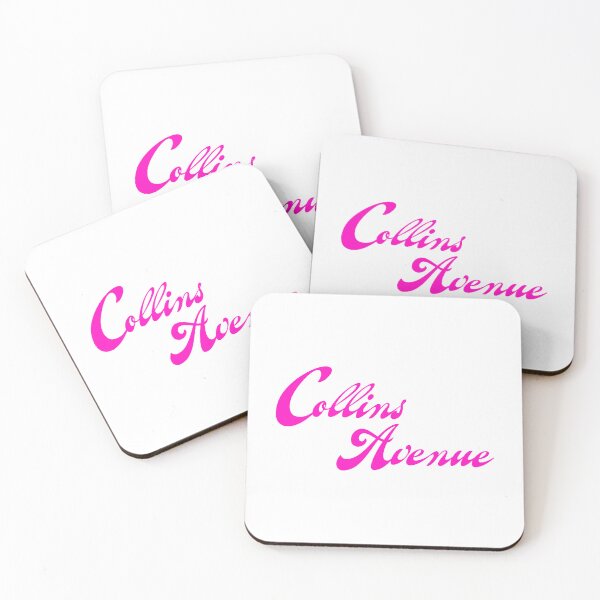 Item preview, Collins Avenue, South Beach - Miami, Florida - Electric Neon Pink Fuscia designed and sold by SlomotionsShop.