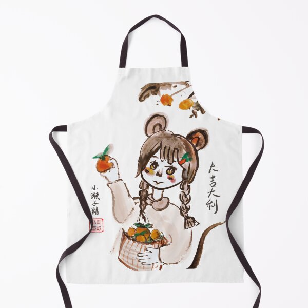 Item preview, Cute Monkey Girl Picking Oranges designed and sold by joannahliu.
