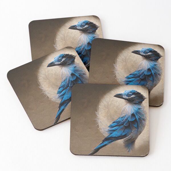 Item preview, Ethereal blue jay bird designed and sold by Riverside-Moon.