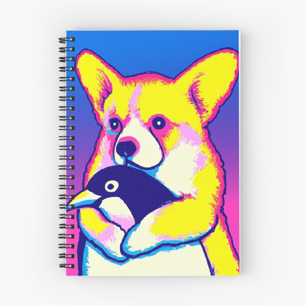 Item preview, Corgi hugging penguin designed and sold by Corgitude Stickers.
