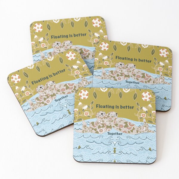Item preview, Otters - Floating is Better Together designed and sold by SisterlyLove.